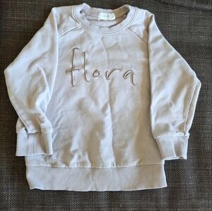 Jamie Kay Flora Pullover Crewneck Sweatshirt Organic Cotton Blend Size 3Yr